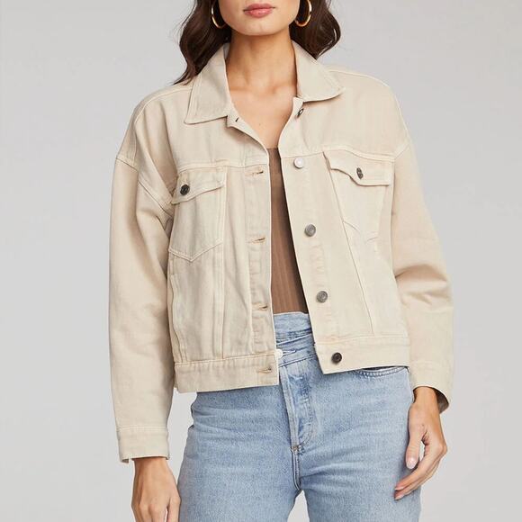 Saltwater Luxe women’s size XS long sleeve button up Rowan jacket bone color NWT - Picture 15 of 15